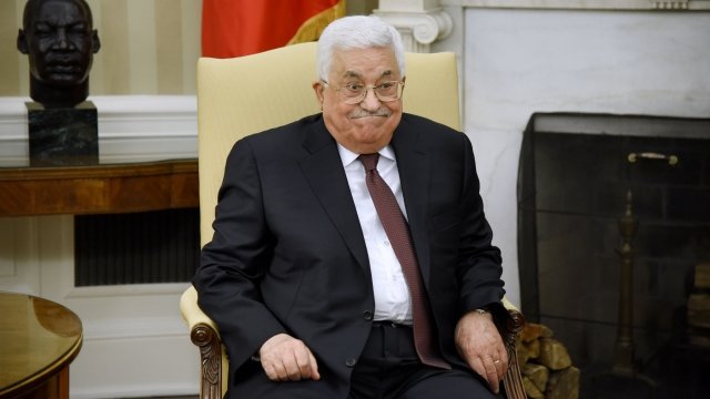 Palestine Liberation Organization leader Mahmoud Abbas