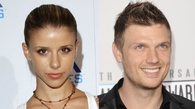 Melissa Schuman and Nick Carter in side-by-side images