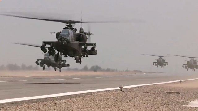 Egyptian military helicopters