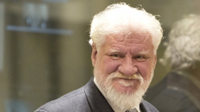 Slobodan Praljak, one of the six accused in the Prlić case, at the Trial Judgement.