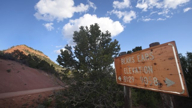 A sign for Bears Ears national monument