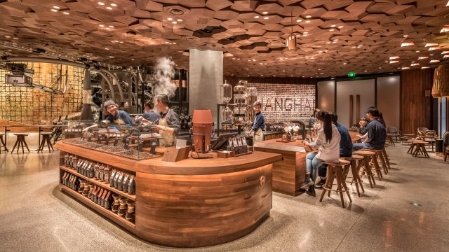 Starbucks Reserve Roastery in Shanghai, China