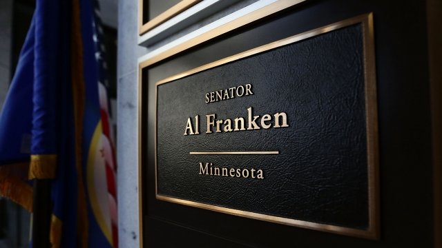 Sen. Al Franken's sign on Capitol Hill.
