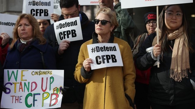 Supporters of CFPB