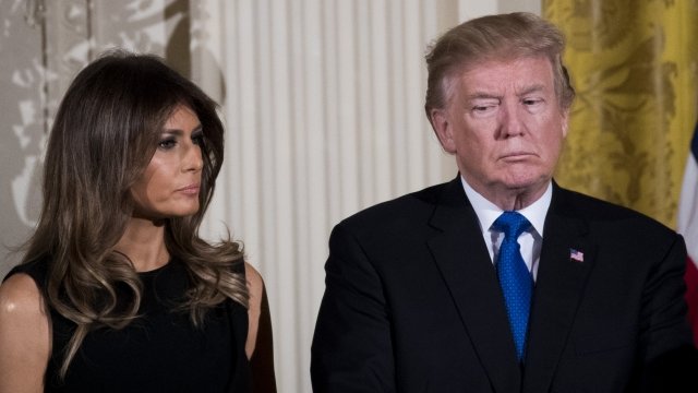 First lady Melania Trump and President Donald Trump