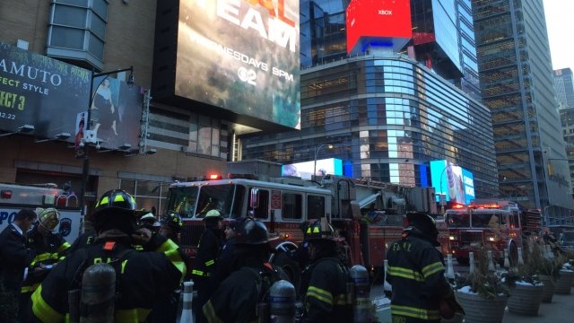 Emergency officials responding to explosion in NYC.