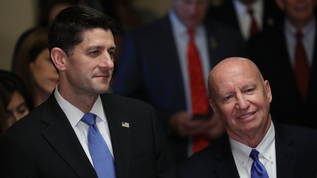 Speaker of the House Paul Ryan and House Ways and Means Committee Chairman Kevin Brady.