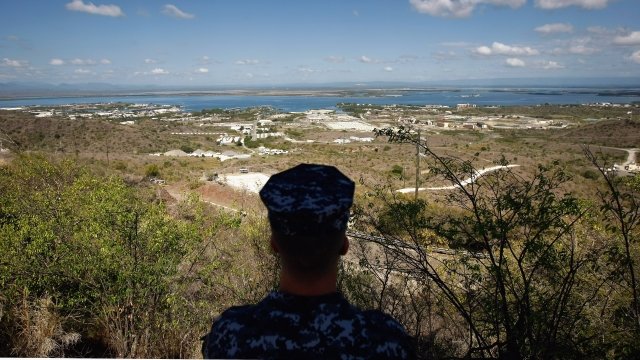 U.S. sailor at Guantanamo Naval Base in Cuba