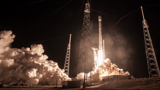 SpaceX promo image of Zuma launch