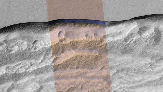 Image showing where ice deposits are located