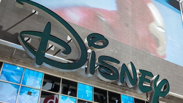 Disney sign outside a store