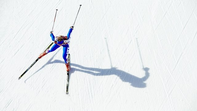 Skier on the slopes