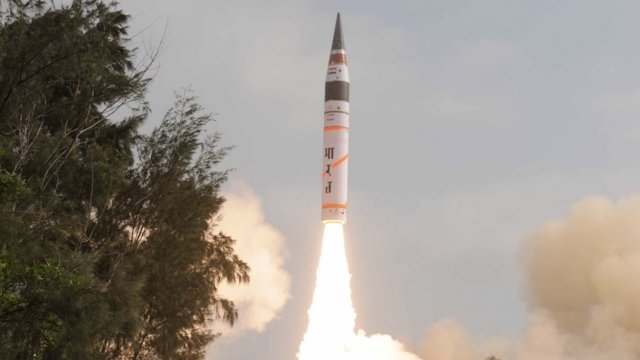 India's Agni 5 intercontinental ballistic missile