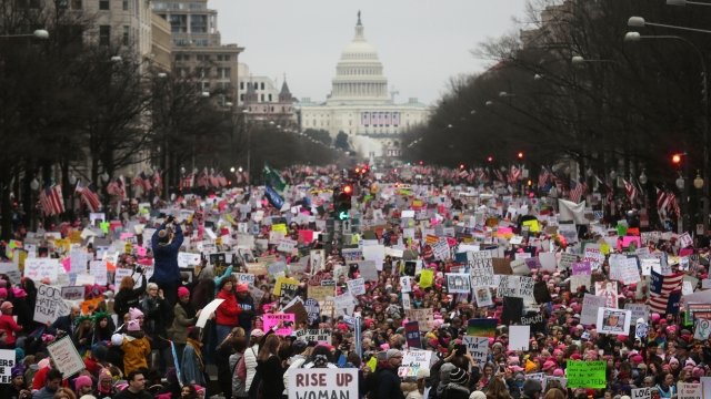 The Women's March in 2017.