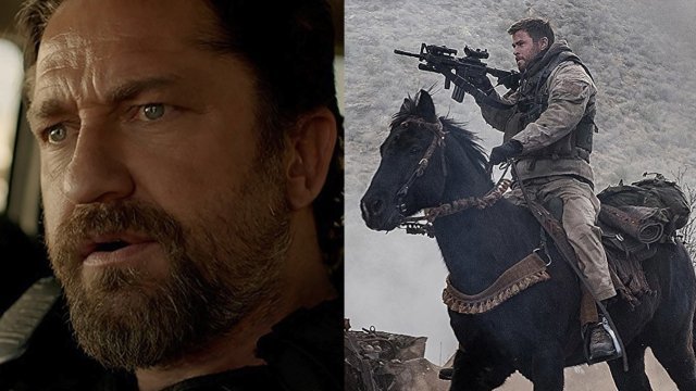 Scenes from "Den of Thieves" and "12 Strong"