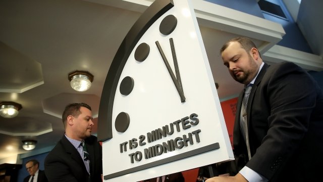 Unveiling of 2018 'Doomsday Clock'