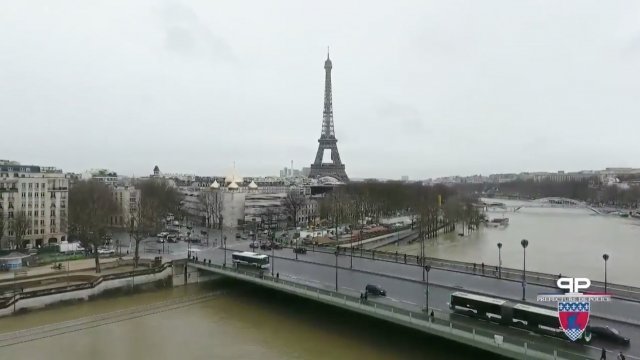 Paris Police Prefecture video of city flooding