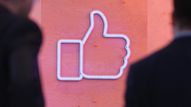 Facebook "like" symbol