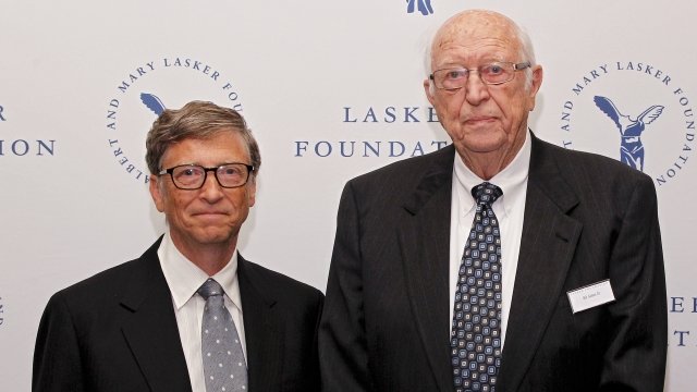 Bill Gates with his dad, Bill Gates Sr.