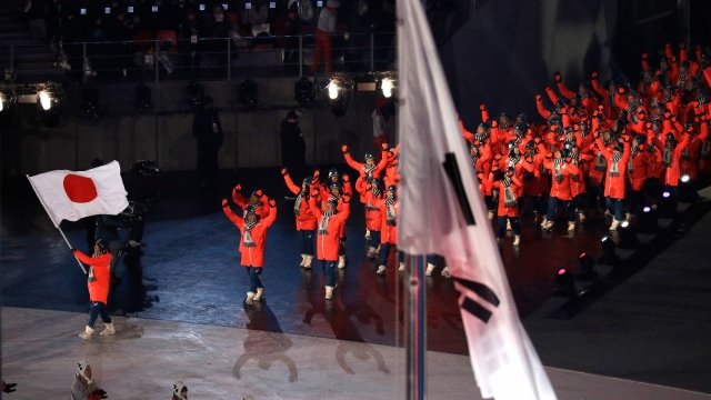 Japan during Olympics opening ceremony
