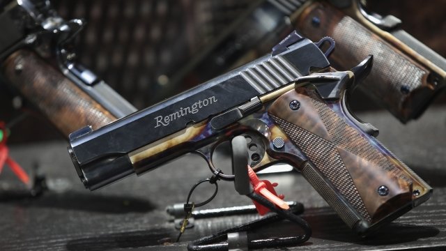 A Remington handgun