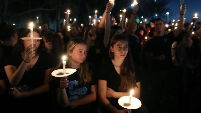 vigil in Parkland, Florida