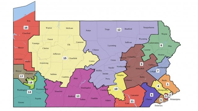 New Pennsylvania congressional map