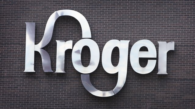 A Kroger sign on a building