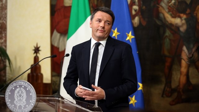 Former Italian prime minister Matteo Renzi