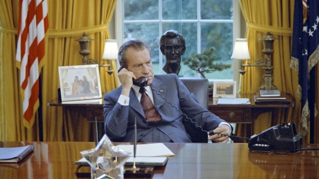 President Richard Nixon in the Oval Office