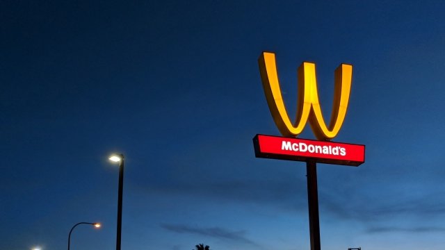 McDonald's logo flipped for International Women's Day