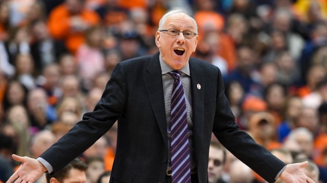 Syracuse University men's basketball coach Jim Boeheim