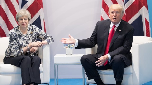 U.K. Prime Minister Theresa May and U.S. President Donald Trump