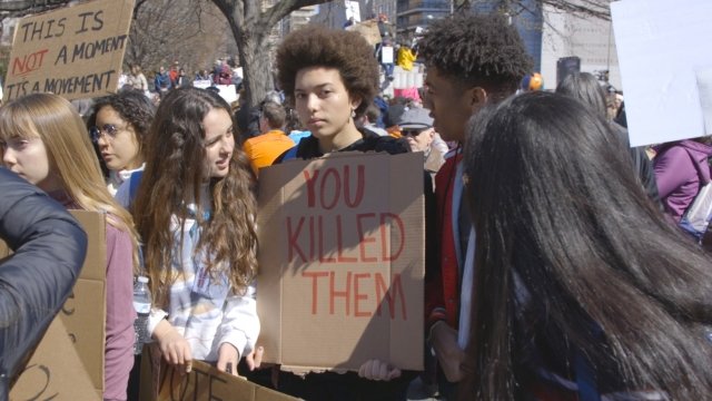 Students at the March for Our Lives.