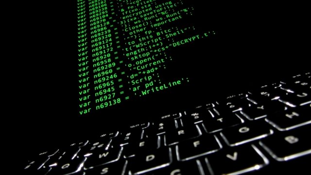 Code used in the Locky ransomware that locks computers