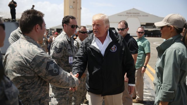 President Trump at National Guard base