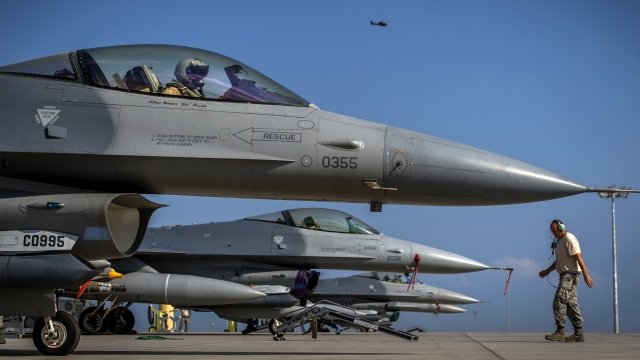 U.S. Air Force F-16s in Djibouti