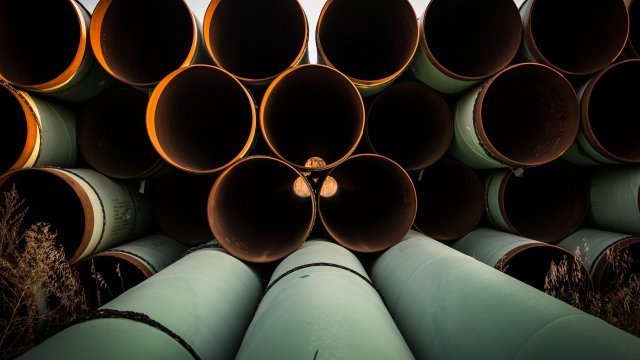 Pipe for then-proposed Keystone Pipeline