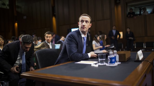 Mark Zuckerberg testifies in front of a Senate panel