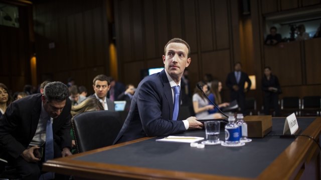 Mark Zuckerberg testifies at a Senate hearing