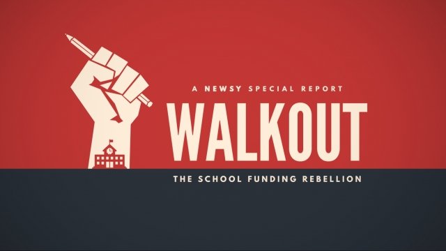 This Newsy special report follows Oklahoma teachers joining a national movement for education funding
