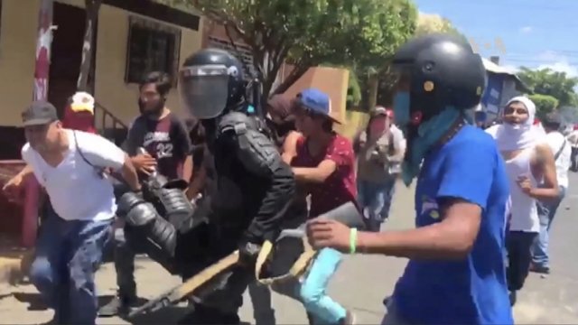 Violent protests in Nicaragua.