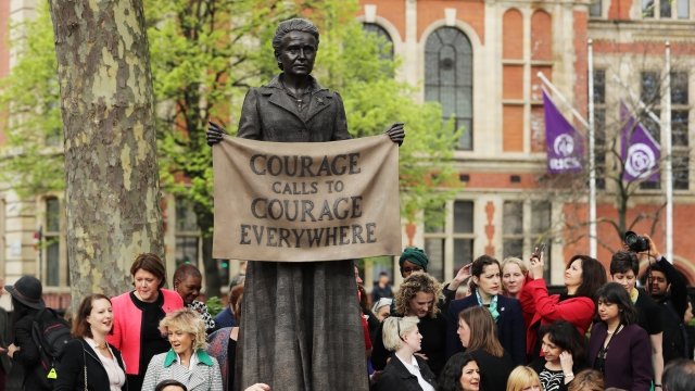 Statue of Millicent Fawcett in London's Parliament Square