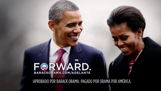 Spanish TV ad with Barack Obama