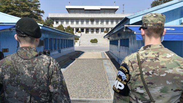 U.S. troops at the Korean DMZ