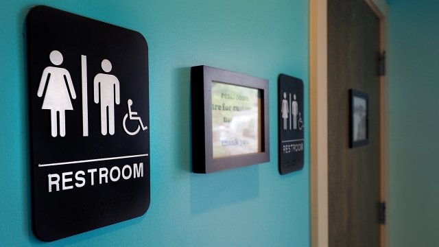 Gender-neutral bathroom sign