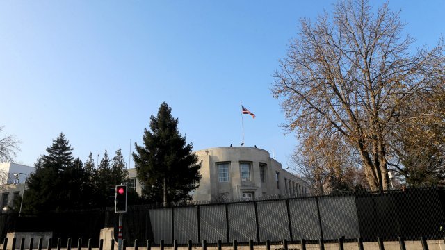 General view of the U.S. Embassy in Ankara.