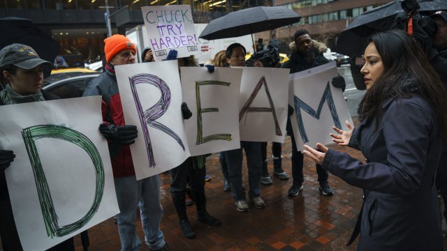 Activists rally for the DREAM Act, precursor to DACA