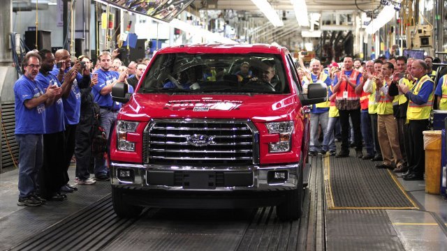 2015 Ford F-150 at a factory