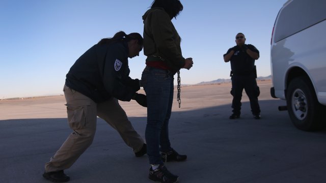 Detained undocumented immigrant in Arizona